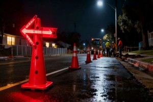 Foldable Arrow LED Warning Light - Traffic Safety OEM