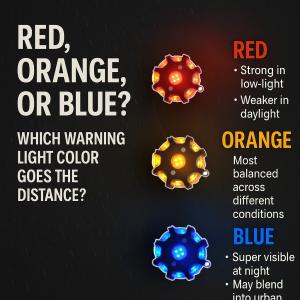 Which Warning Light Color Is Most Visible? Real-World Test: Red vs Orange vs Blue