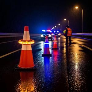 How to Use 4-Color RGB Traffic Cone Warning Lights for Maximum Road Safety