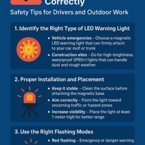 How to Use LED Warning Lights Correctly: Safety Tips for Drivers and Outdoor Work