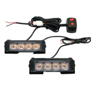 4 LED one-to-two car grid flashing warning lights