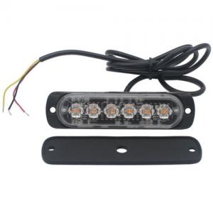 6w amber DC12~24v car grid strobe side light