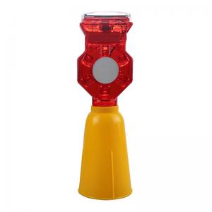 LED Solar Warning Light with Metal Clips