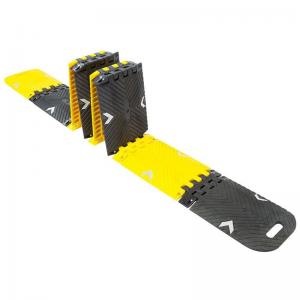 Portable Foldable Speed Bump with Reflective Strap and Carry Bag