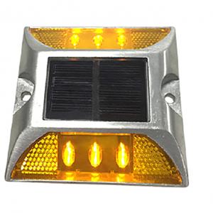 Solar Deck Lights Waterproof LED Road Stud Light 6 LED Dock Pathway Road Marker Lamp Stairs Step Light Garden Path Traffic Security Warning Light