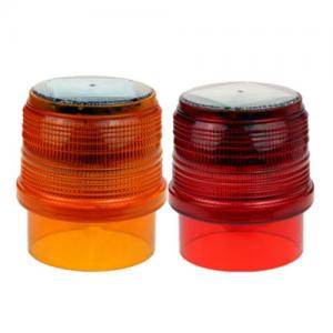 led flashing amber solar traffic light pole