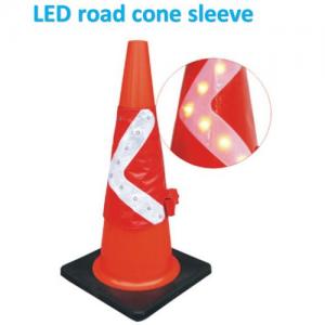 led reflective sleeve warning light for cone
