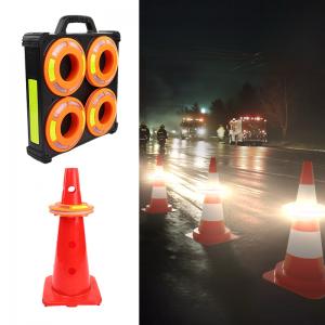 8 Pack Rechargeable LED Traffic Cone Lights - Sequential Flashing Road Safety Warning Beacons 8 Pack Rechargeable LED Traffic Cone Lights - Sequential Flashing Road Safety Warning Beacons